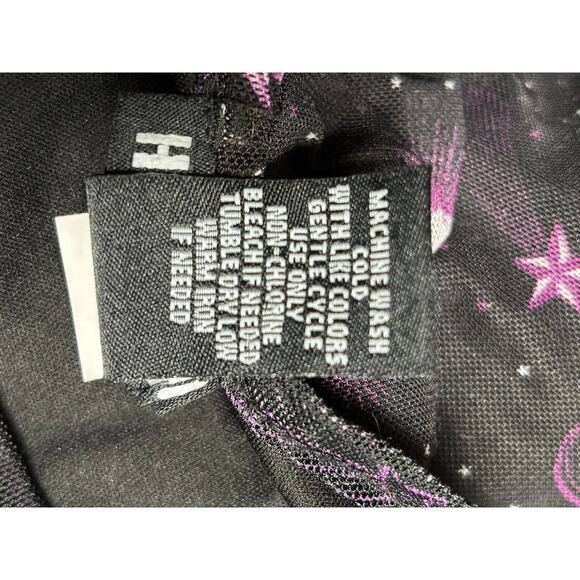 Hot Topic Dress Womens 3XL Skater Mesh Overlay Space Alien Galaxy Pockets - Picture 4 of 6